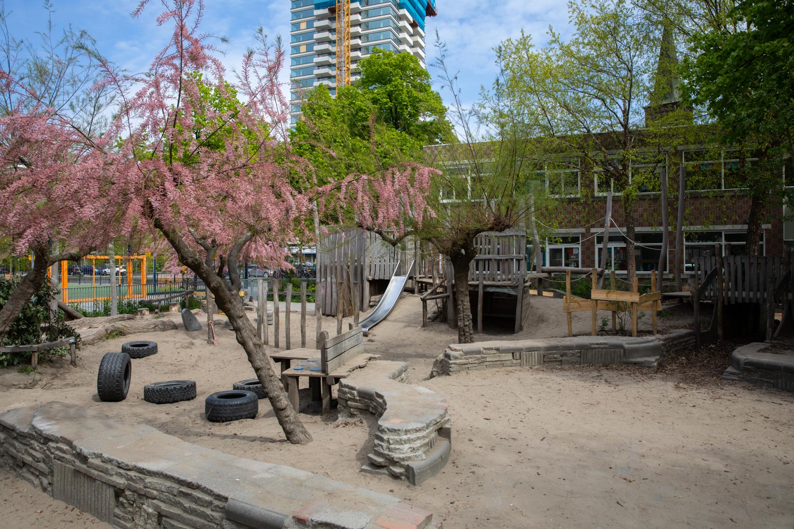 Groen schoolplein OBS ’tLandje Rotterdam Centrum